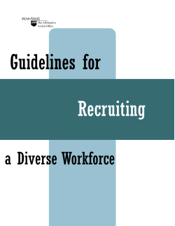 a Diverse Workforce - Penn State University