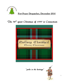 The 78th spent Christmas of 1757 in Connecticut.