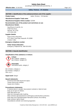 Safety Data Sheet - Fisher Scientific