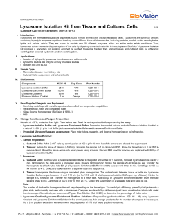 Lysosome Isolation kit