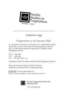 Pragmaticism on the Semantic Web