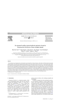 An unusual surface peroxiredoxin protects invasive Entamoeba