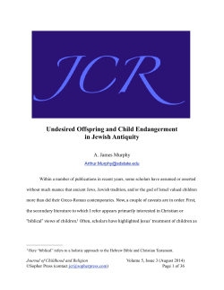 Murphy August 2014 - Journal of Childhood and Religion
