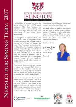 here - City of London Academy Islington