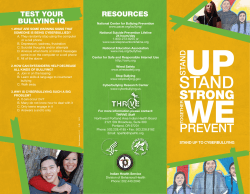 test your bullying iq - Northwest Portland Area Indian Health Board