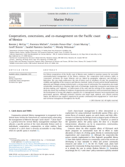 cooperatives concessions and comanagement