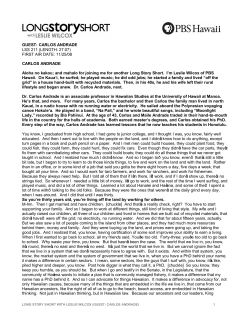 GUEST: CARLOS ANDRADE LSS 211 (LENGTH: 27:07) FIRST AIR