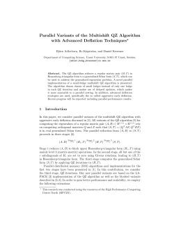 Parallel Variants of the Multishift QZ Algorithm with