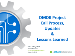 dmdii project call process and updates