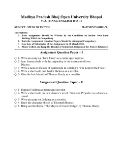 MA FIN ENGLISH 1516 - Madhya Pradesh Bhoj Open University