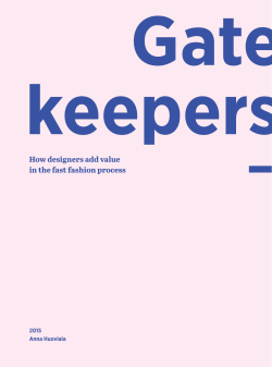 How designers add value in the fast fashion process