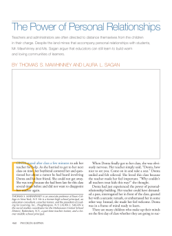 The Power of Personal Relationships