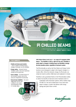 Pi CHILLED BEAMS