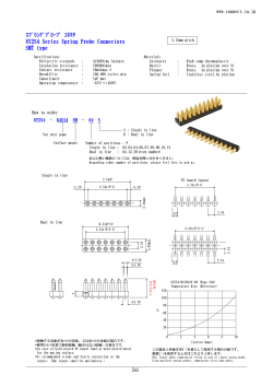 ｽﾌﾟﾘﾝｸﾞﾌﾟﾛｰﾌﾞ ｺﾈｸﾀ 8Y254 Series Spring Probe Connectors SMT type