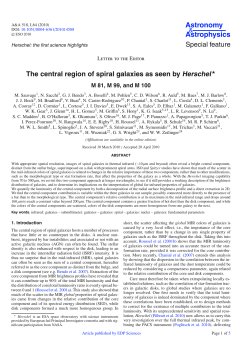The central region of spiral galaxies as seen by Herschel*