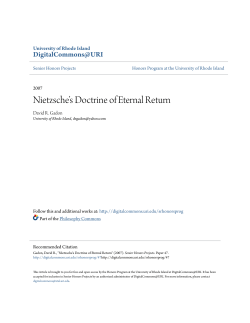 Nietzsche&acirc;&bull;Žs Doctrine of Eternal Return