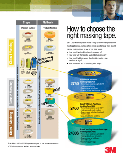 How to choose the right masking tape.