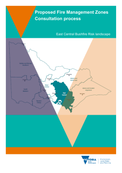 Proposed Fire Management Zones Consultation process