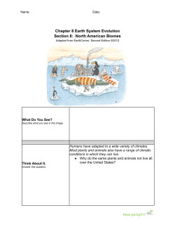 8.8 Geolog North American Biomes