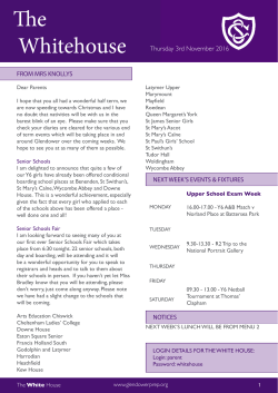 The Whitehouse 03rd November 2016