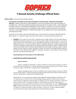 7-Second Activity Challenge Official Rules