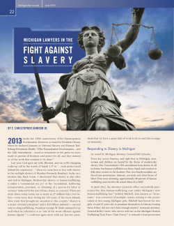Michigan Lawyers in the Fight Against Slavery