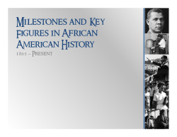 African American in US History Review Part 2