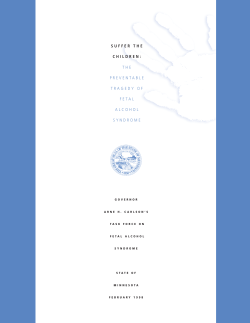 The Preventable Tragedy of Fetal Alcohol Syndrome