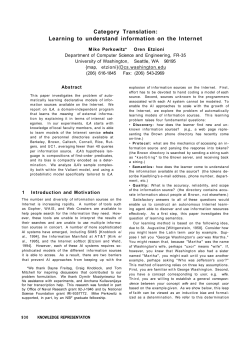 Category Translation: Learning to understand information on