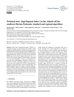 Algal Pigment Index 2 in the Atlantic off the southwest Iberian