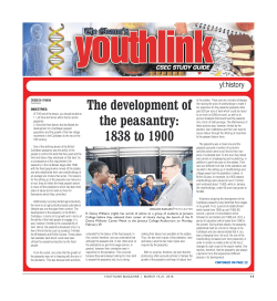 The development of the peasantry: 1838 to 1900