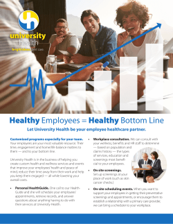 brochure - University Health