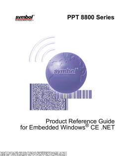 PPT 8800 Series Product Reference Guide for Embedded Windows