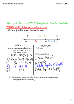 Geometric Proofs.notebook