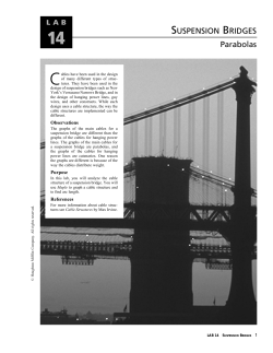 14 SUSPENSION BRIDGES