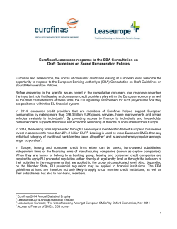 Policies - Eurofinas