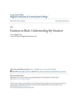 Existence in Black: Understanding My Situation