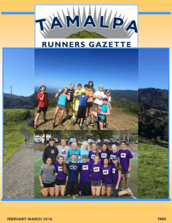 February/March - Tamalpa Runners