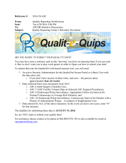 Submitting Your Web-Based Measures