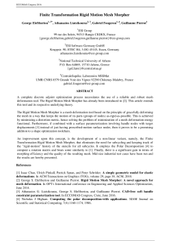 Finite Transformation Rigid Motion Mesh Morpher