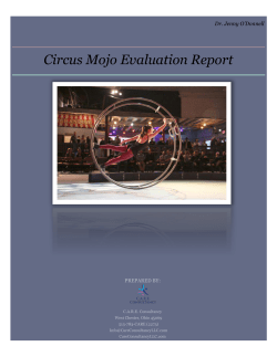 Circus Mojo Evaluation Report by Dr. Jenny O`Donell