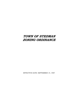 An Ordinance Establishing Zoning Regulations for The Town of