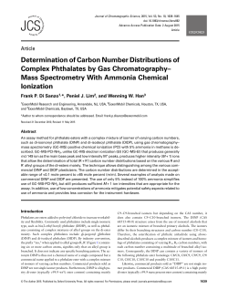 Determination of Carbon Number Distributions of Complex