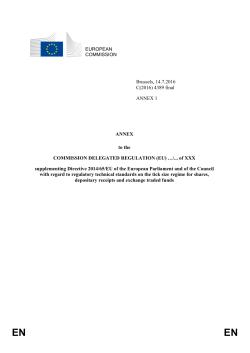 Annex to RTS 11 in - European Commission