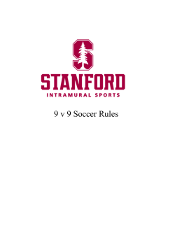 9 v 9 Soccer Rules - Stanford University