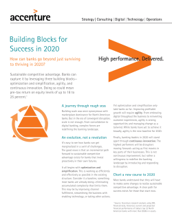 Building Blocks for Success in 2020