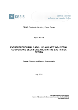entrerpreneurial catch up and new industrial competence bloc
