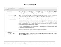 Accounting Glossary For Charities and IPCs