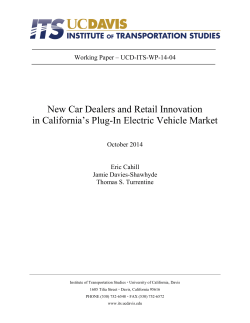 New Car Dealers and Retail Innovation in