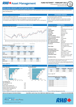 RHB Asian Growth Opportunities Fund